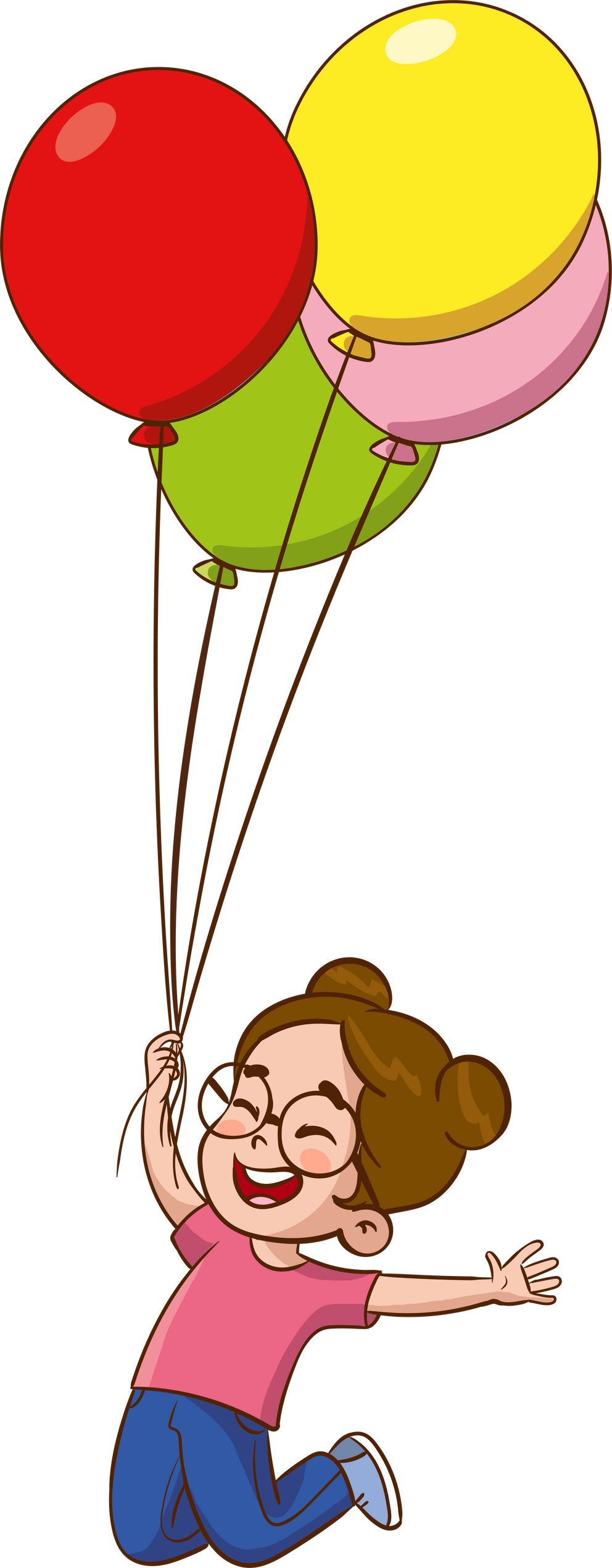 children playing with balloons